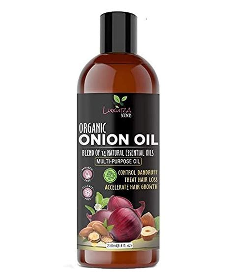 Buy Luxura Sciences 250 Ml Onion Hair Oil With 14 Essential Oils Multi