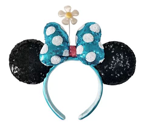 Disney Ears Headband Minnie Mouse Sequined Flower