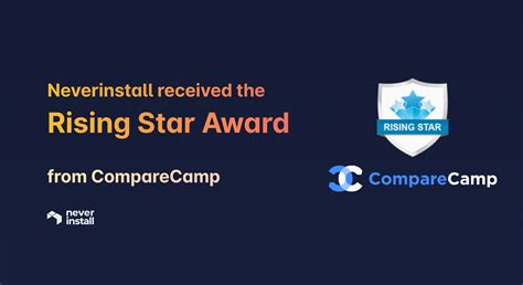 Neverinstall received the Rising Star Award from CompareCamp