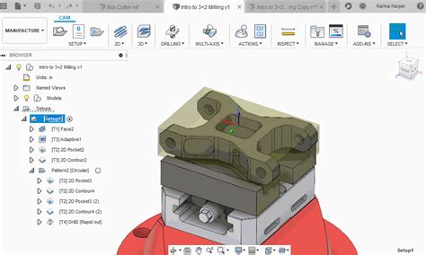 Fusion 360에서 기계 가공 작업을 다른 설정으로 복사하는 방법을 알고 싶습니다