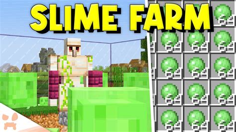 Minecraft 120 Slime Farm Tutorial Easy Efficient Bedrock Java