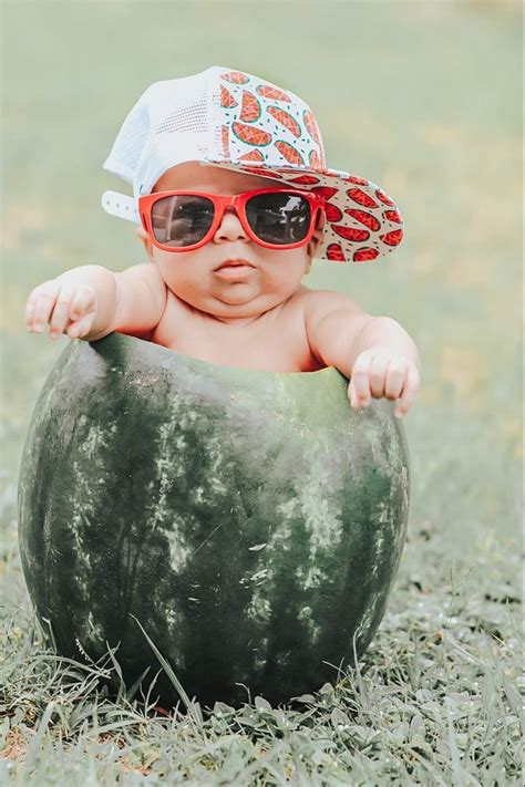 Baby In Watermelon Photoshoot Newborn Baby Photoshoot Baby Girl