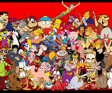 mi infancia 80s personajes de cartoon network fondo d