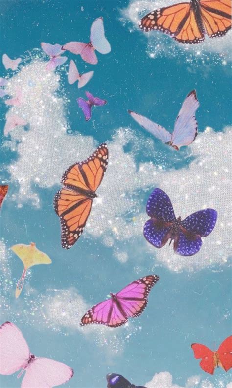 Cute Aesthetic Butterflies Wallpapers Wallpaper Cave