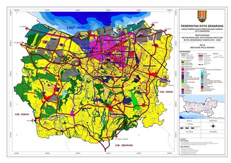 Peta Rencana Pola Ruang Kota Semarang Pamboedi File S Riset