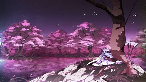 Samicraft Cherry Blossom Anime Sakura Tree Background