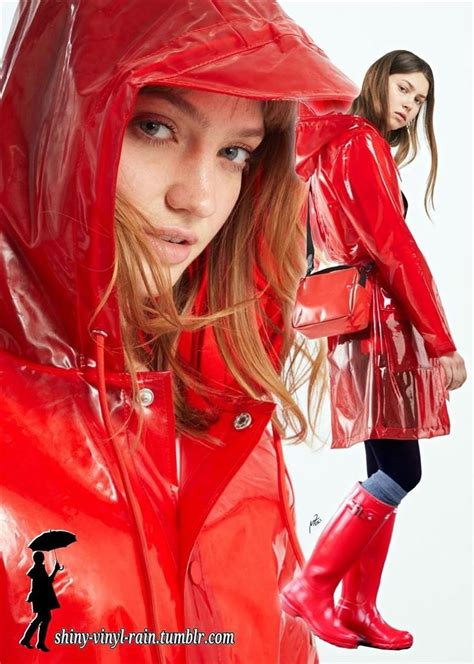 Vinyl Rain Rainwear Fashion Rainwear Girl Vinyl Clothing