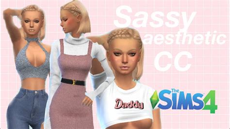 Sassy And Aesthetic Cc Sims 4 Youtube