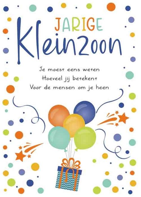 Het Muizenhol Wenskaart Jarige Kleinzoon Met Tekst