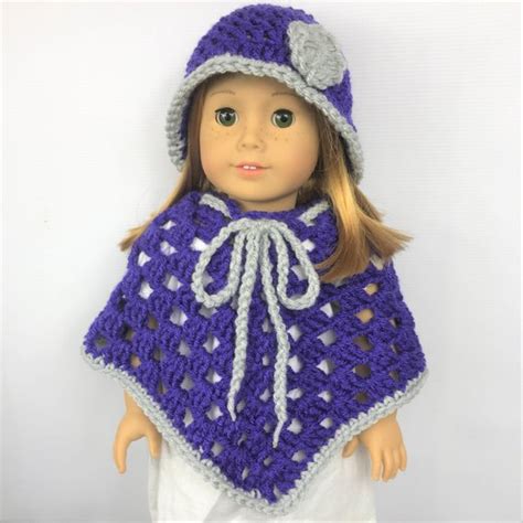 In this section, you can find free doll clothes crochet patterns. Free 18" Crochet Doll Poncho Pattern - Adoring Doll ...