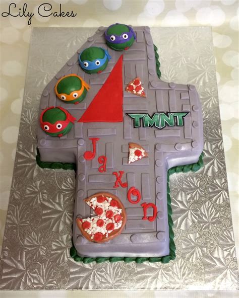 Teenage Mutant Ninja Turtle Cake For A 4th Birthday