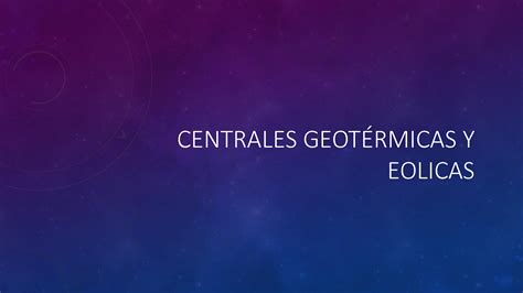 Solution Centrales Geot Rmicas Y Eolicas Fisica Studypool