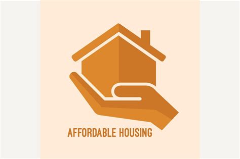 Affordable Housing Icon Custom Designed Graphics Creative Market