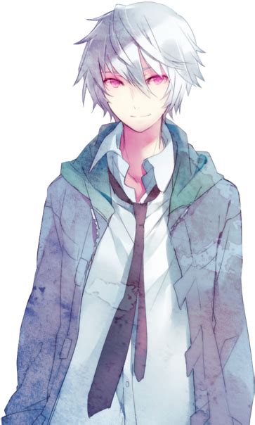 Anime Boy White Hair Clipart Large Size Png Image Pikpng Images And