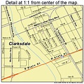 Clarksdale Mississippi Street Map 2813820