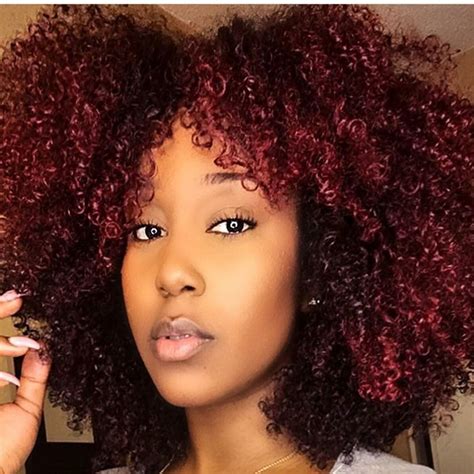 the hottest colors of 2018 for natural hair natural hair styles wine hair color dyed natural