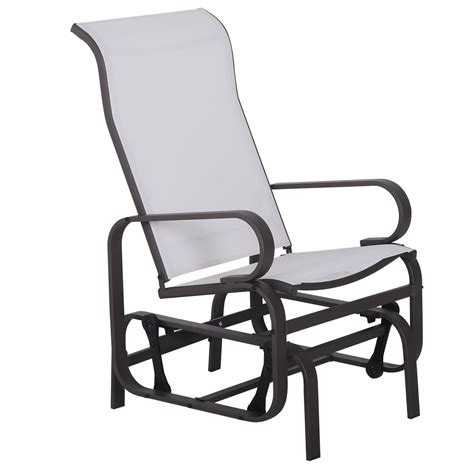 D28.4″ x w23.6″ x h41.3″ chair load weight: Outsunny Swinging Glider Lounging Chair w/ Smooth Rocking ...