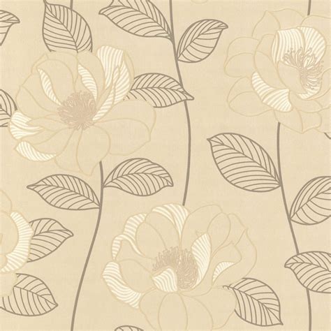 Arthouse Mystique Floral Wallpaper Cream Brown Beige