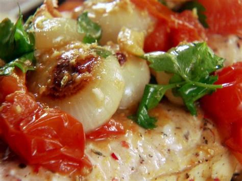 Grilled Fillet Of Grouper With Roasted Cipollini And Tomatoes Recipes