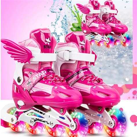 Sporting Goods Roller Derby Blue Pink Roller Skates Girls Pixie