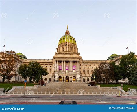 The Pennsylvania State Capitol Building In Harrisburg Pa Stock Photo