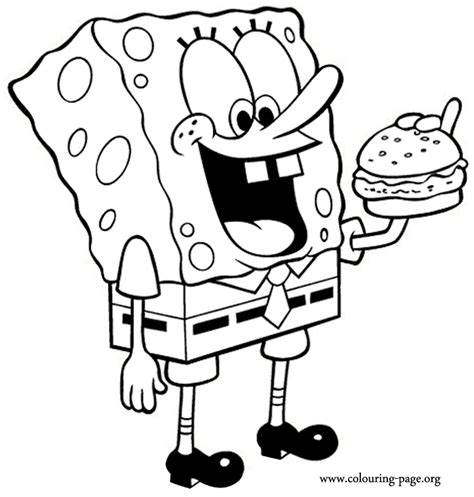 In addition spongebob can take many forms thanks to the properties of his body made of sponge ,he has big blue eyes and a smile equipped with two front teeth that give him fun expressions in all situations. SpongeBob SquarePants - Spongebob eating a delicious ...