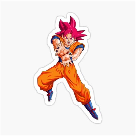 Collectables Dragon Ball Z Super Sticker Goku Super Saiyan Blue God Rfeie