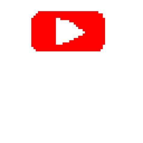 Youtube Logo Pixel Art