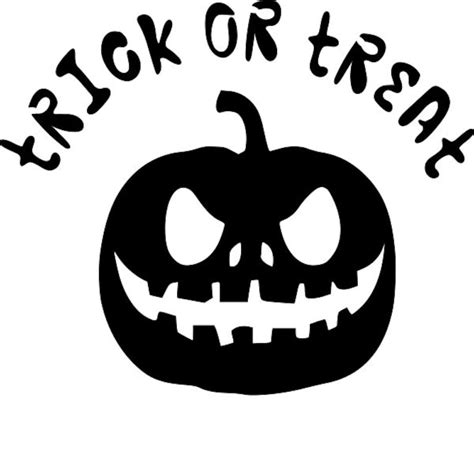 Trick Or Treat Pumpkin Stencil Re Usable 9 X 75 Inch Etsy