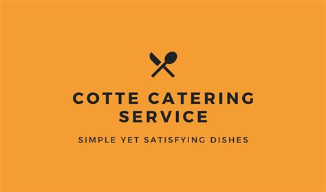 Free Custom Printable Catering Business Card Templates Canva