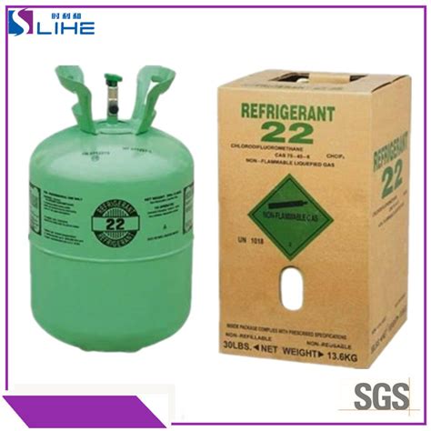 136kg227kg High Quality Freezing Gas R22 Refrigerant China Gas And