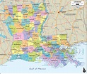 Louisiana Cities Map