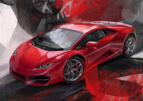 Lamborghini Aleksandr Sidelnikov Car Sports Car Red Red Cars Wallpaper