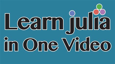 Free Online Course Intro To Julia Coursesity