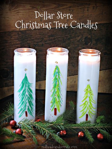 Dollar Store Christmas Tree Candles Redhead Can Decorate