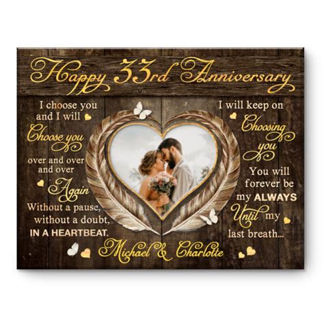 33rd Anniversary T 33rd Wedding Anniversary T For Husband 33