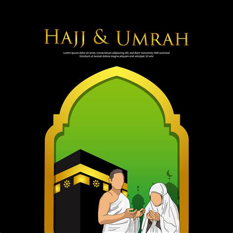 Hajj Mabrour And Umrah Design Template 1212960 Vector Art At Vecteezy