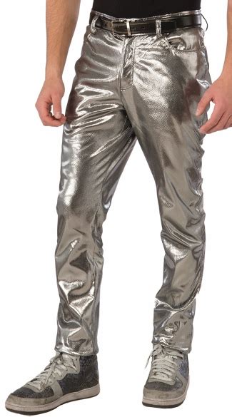Mens Silver Pants Mens Pants Mens Costume Accessories