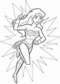 Disegni da colorare: Wonder Woman stampabile, gratuito, per bambini e ...