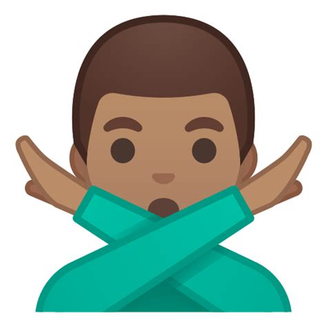 🙅🏽‍♂️ Man Gesturing No Emoji With Medium Skin Tone Meaning