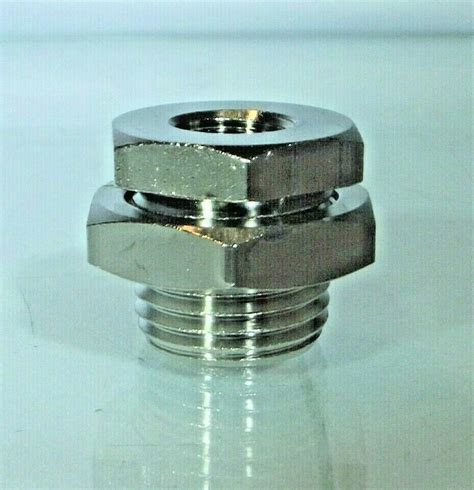 Bspp Female Bulkhead Fitting Full Range Sizes With Fixing Nut Bulkhead