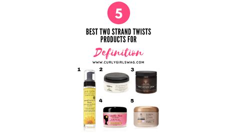 best two strand twists products for definition curly girl swag two strand twists natural