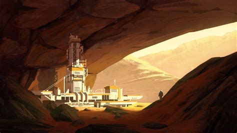 Human Base In Martian Cave By Natalia Babiy The Martian Human Base Mars