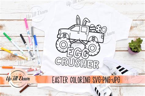 Easter Coloring Shirt SVG, Easter Egg Hunt SVG (1249374) | Cut Files