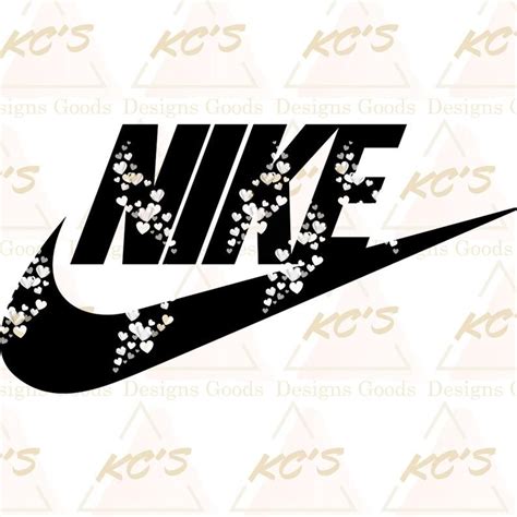 Nike Logo Hearts SVG PNG CRICUT Valentines Day Best Seller Any Etsy