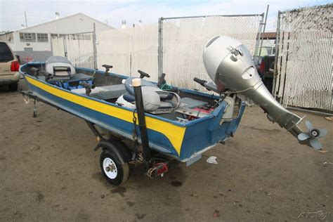 Ovw 1974 Sears Aluminum Boat With Trailer 14ft No Reserve 1974 For