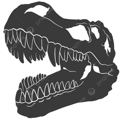 T Rex الجمجمة خيال المتجه التيرانوصورات رأس تي ريكس ناقلات الديناصور