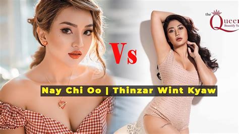 Myanmar Model Thinzar Wint Kyaw Vs Nay Chi Oo Youtube