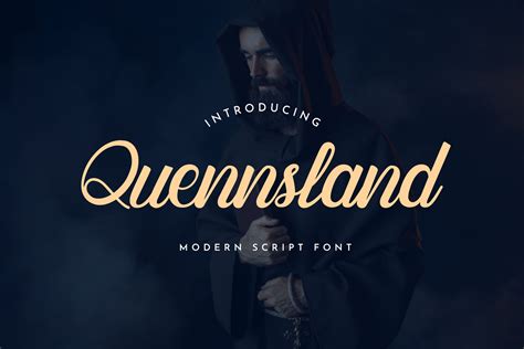 quennsland script calligraphy font ui creative