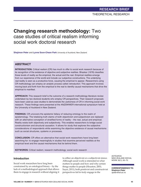 Modern psychotherapy publications, the author reviews. (PDF) Changing research methodology: Two case studies of ...
